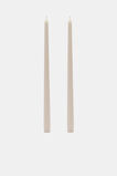 Tall Taper Candle Set of 2  Egg Shell  hi-res