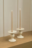 Tall Taper Candle Set of 2  Egg Shell  hi-res
