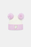 Mini Glitter Initial Beanie  P  hi-res