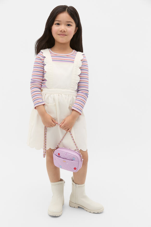 Embroidered Flower Bag  Orchid  hi-res