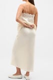 Crinkled Satin Slip Skirt  Coconut Cream  hi-res