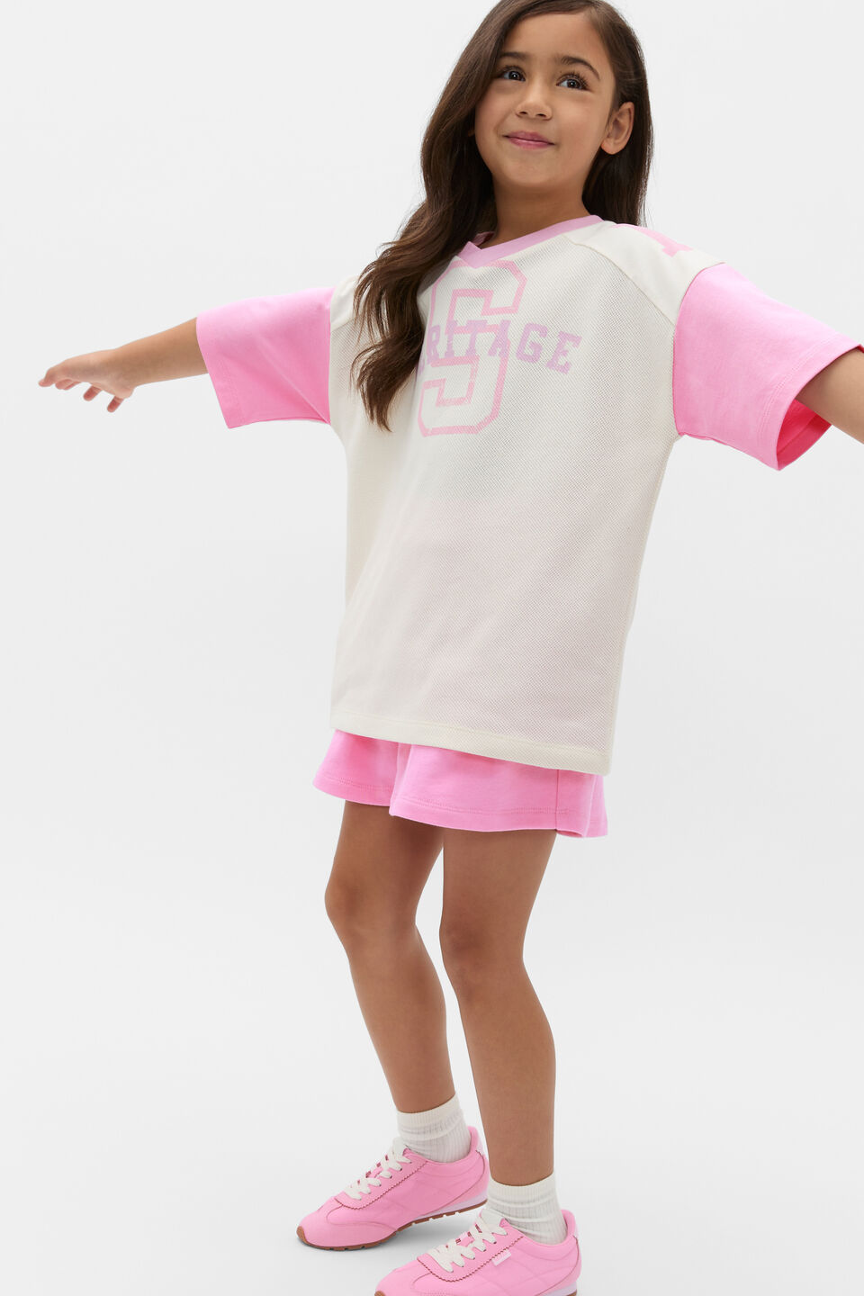Sporty Mesh Tee  Classic Cream