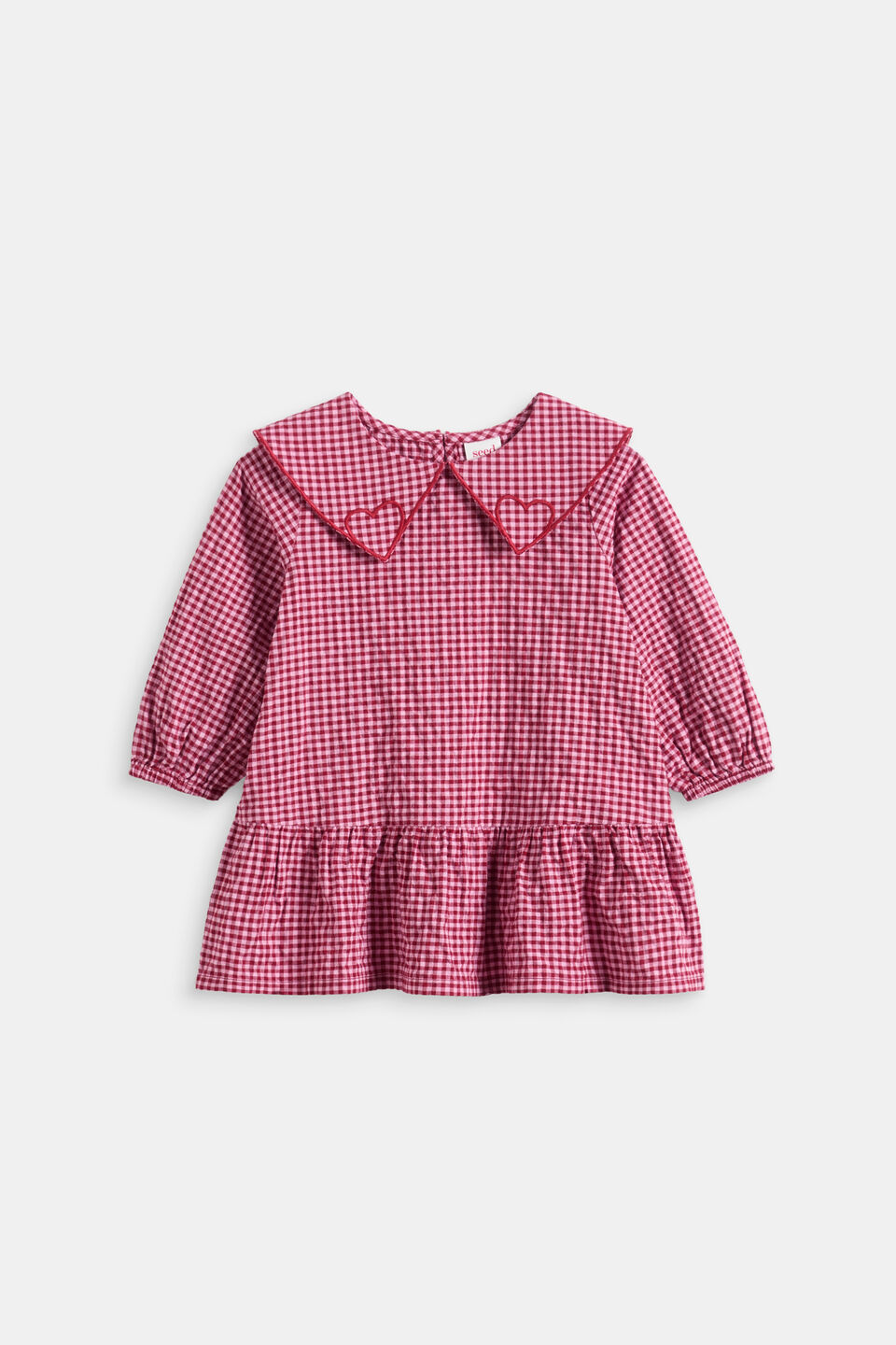 Gingham Dress  Dark Cherry