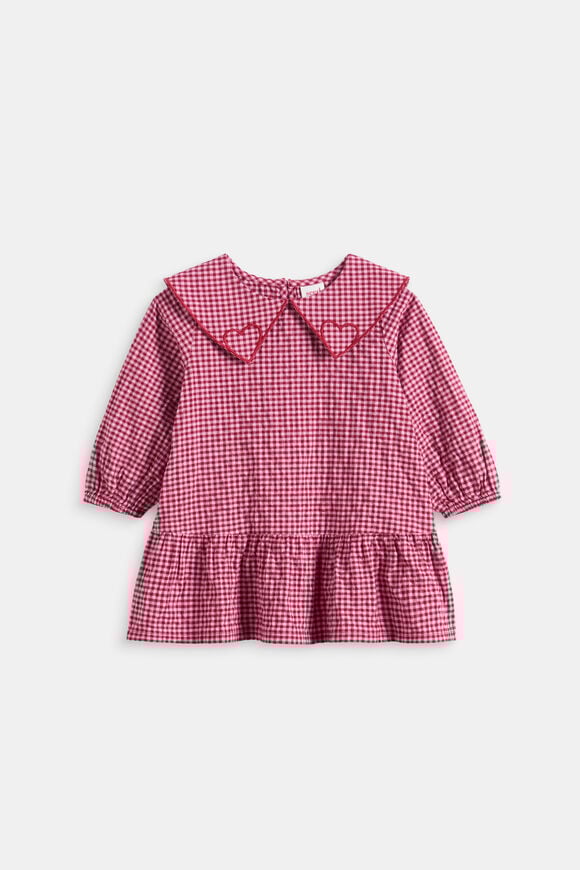 Gingham Dress  Dark Cherry  hi-res