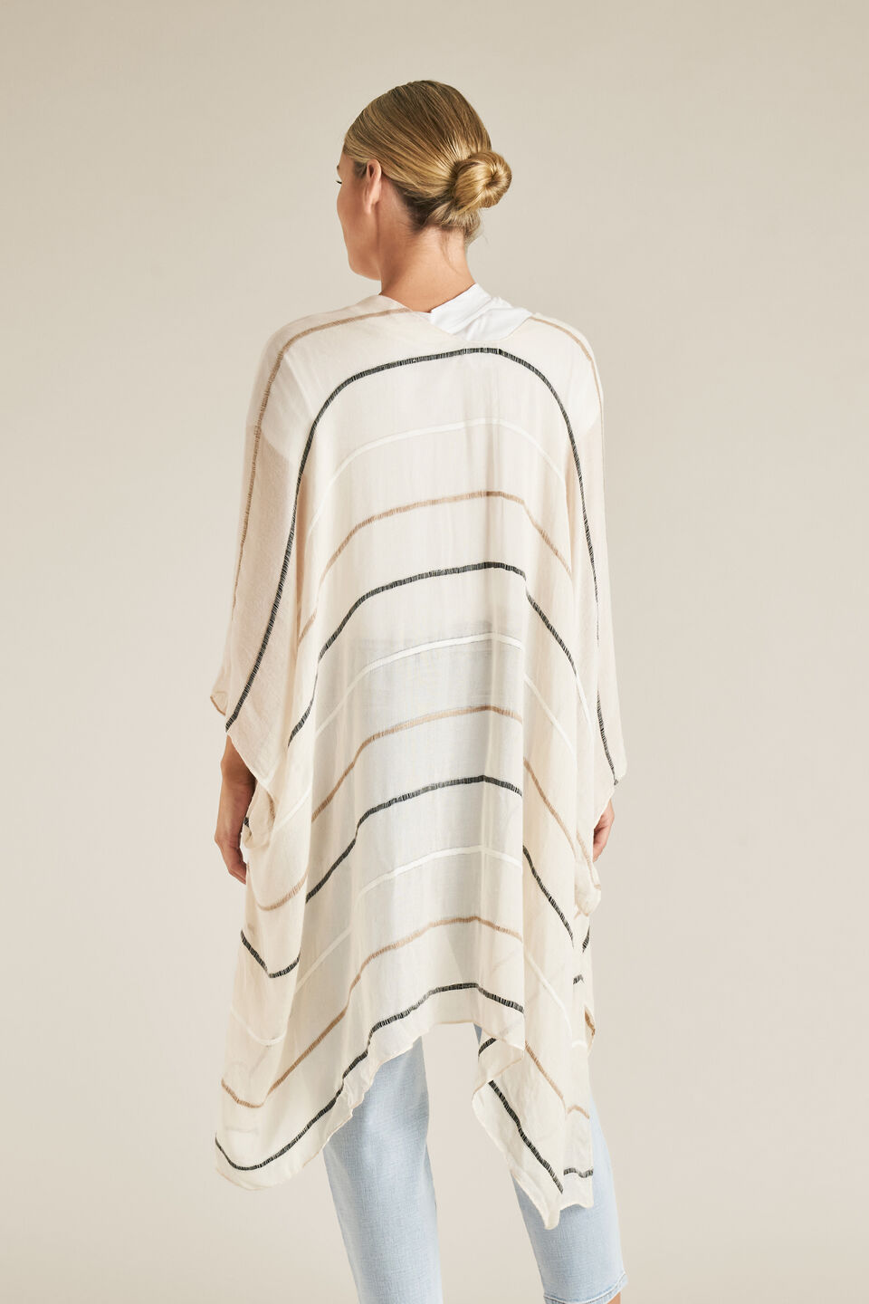 Stripe Poncho  