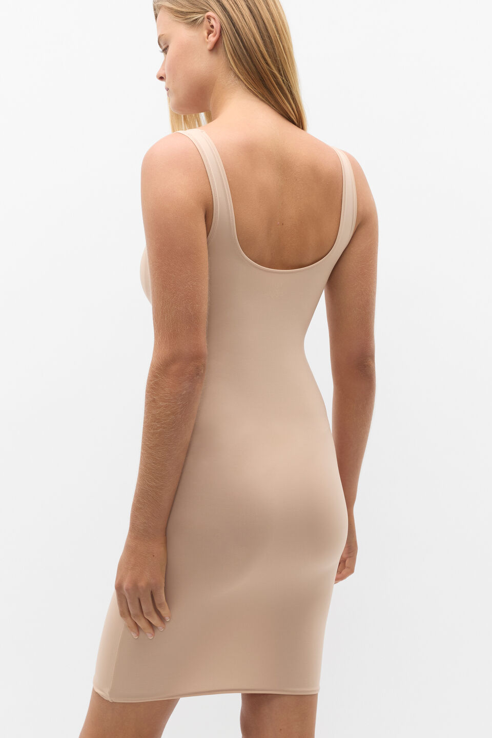 Basic Slip Dress  Beige