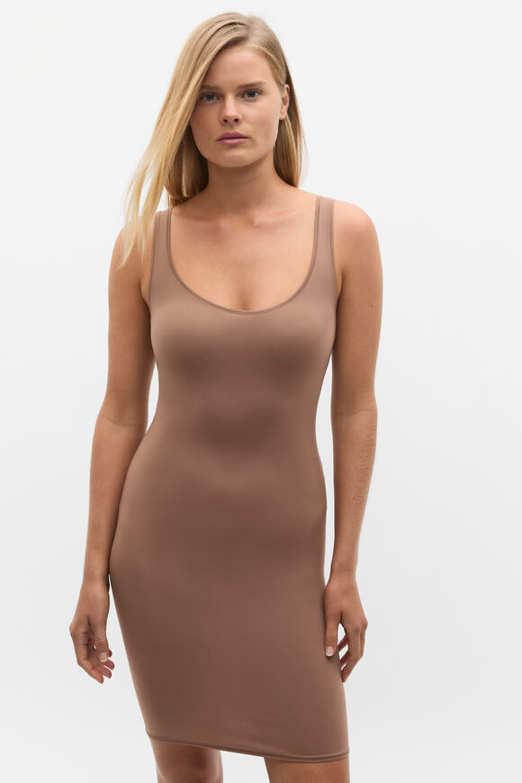 Basic Slip Dress  Mocha  hi-res