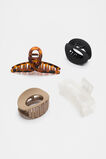 Curved Hair Claw Pack  Dark Tort  hi-res