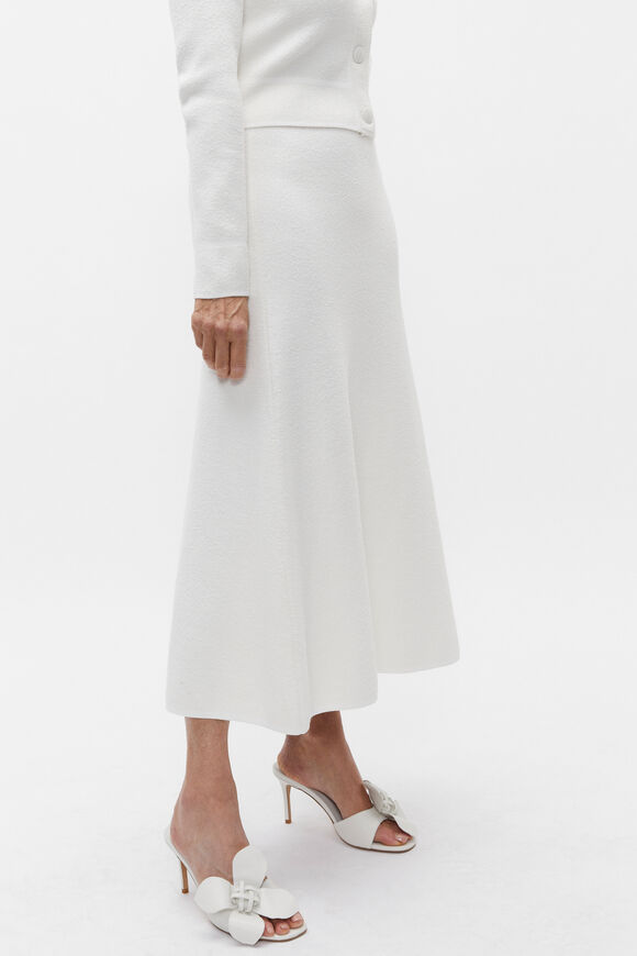 Boucle Knit Swing Skirt  Cloud Cream  hi-res