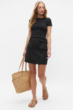Core Linen Mini Skirt  Black  hi-res