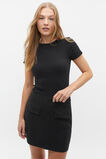 Core Linen Mini Skirt  Black  hi-res