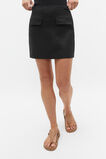 Core Linen Mini Skirt  Black  hi-res