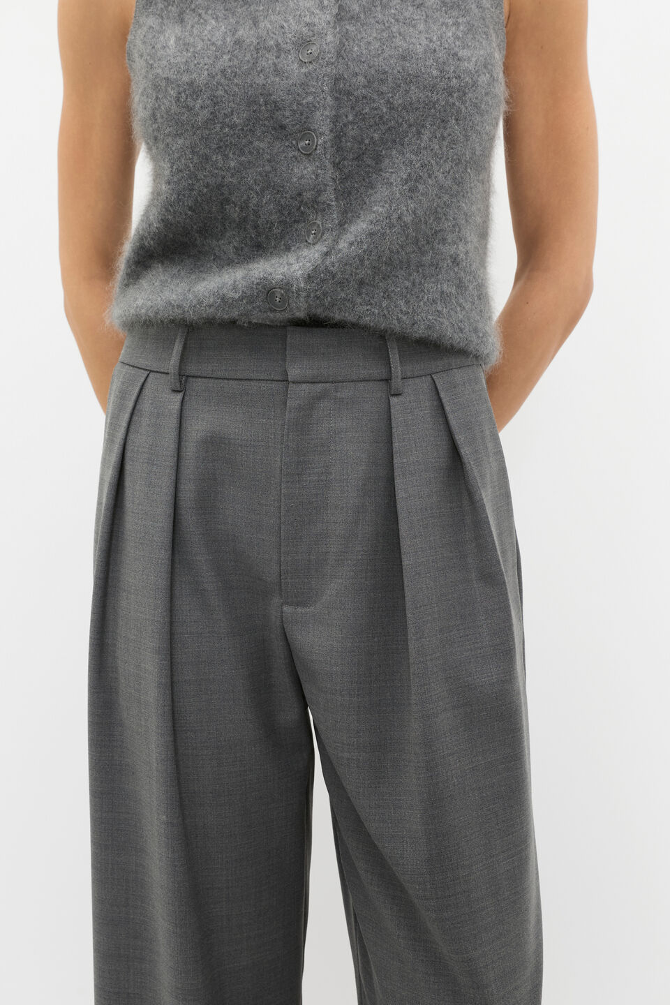Crossdye Trouser  Charcoal Crossdye
