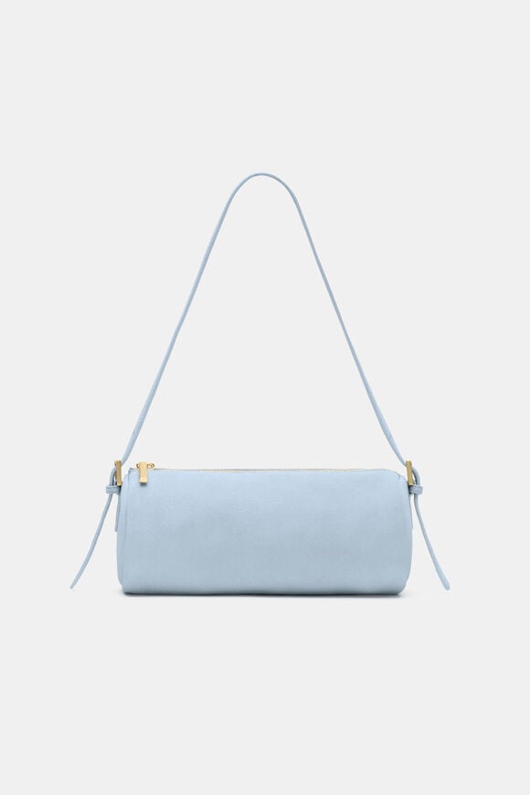 Suede Pouch Shoulder Bag  Arctic Blue  hi-res
