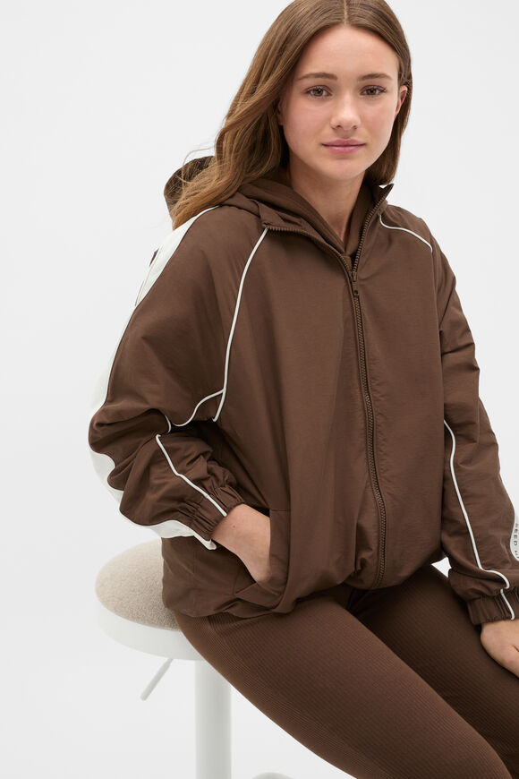 Sporty Spray Jacket  Chocolate  hi-res