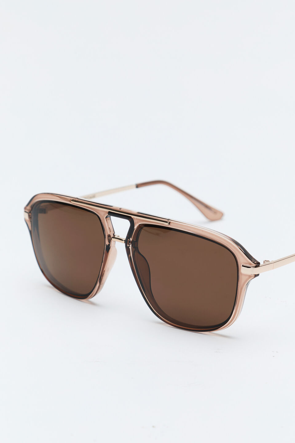 Amanda Aviator Sunglasses  Coffee Bean