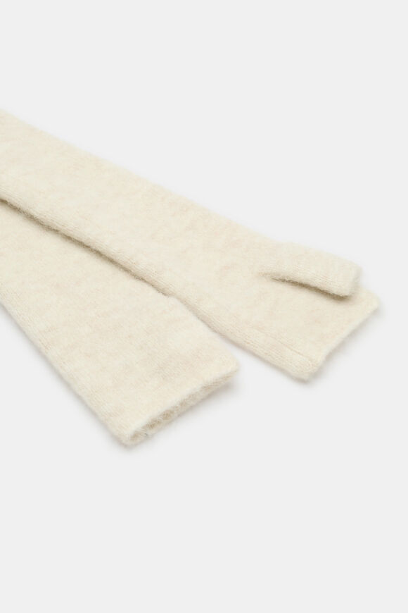 Fluffy Knit Arm Warmers  Mist  hi-res
