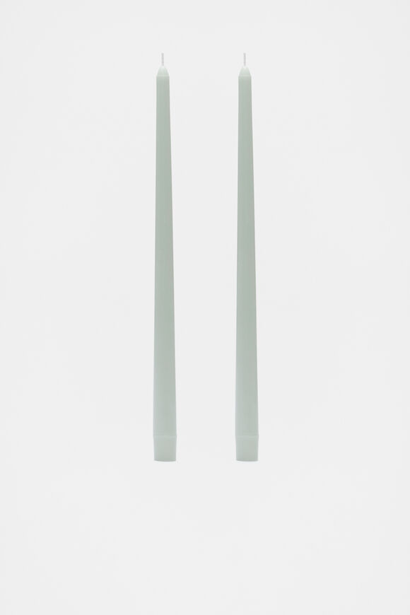 Tall Taper Candle Set of 2  Mist  hi-res