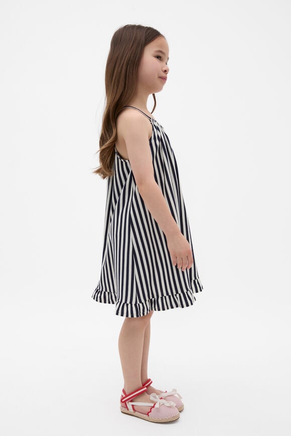 Stripe Logo Dress  New Navy  hi-res
