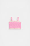 Crochet Cami  Candy Pink  hi-res