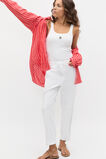 Casual Cotton Tapered Leg Pant  Whisper White  hi-res