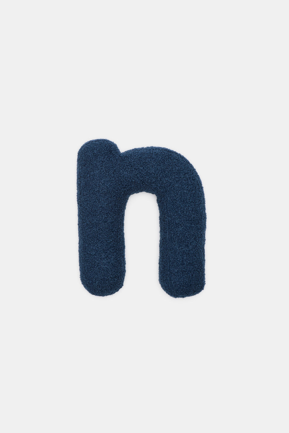 Blue Boucle Initial Cushion  N