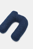Blue Boucle Initial Cushion  N  hi-res