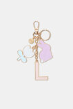 Bunny Initial Keyring  L  hi-res