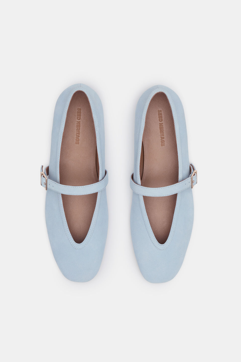 Arlo Ballet Flat  Arctic Blue Suede