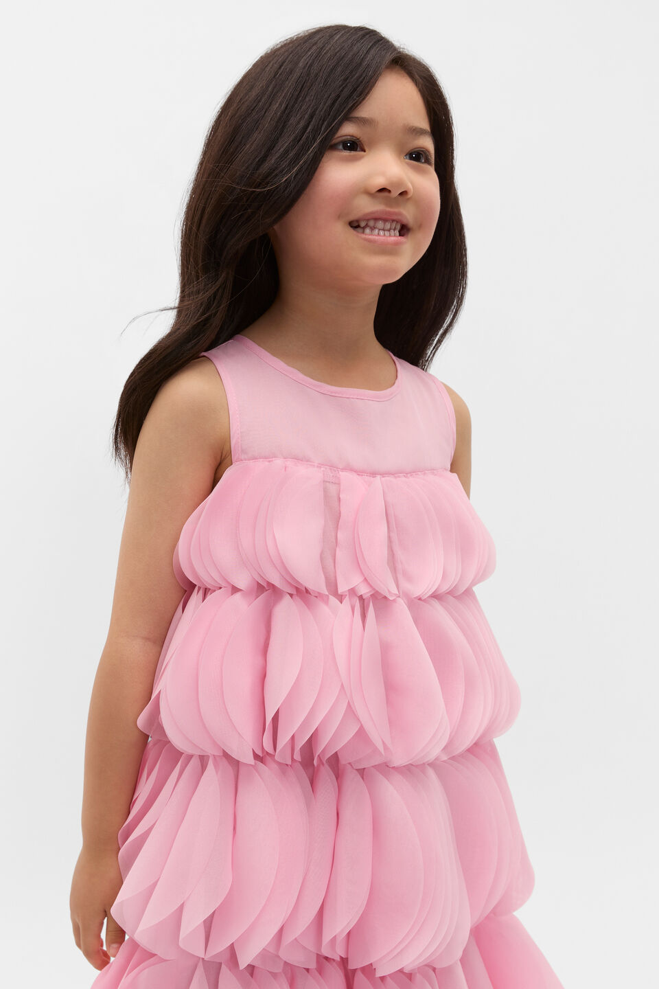 Tiered Tulle Dress  Rose Petal