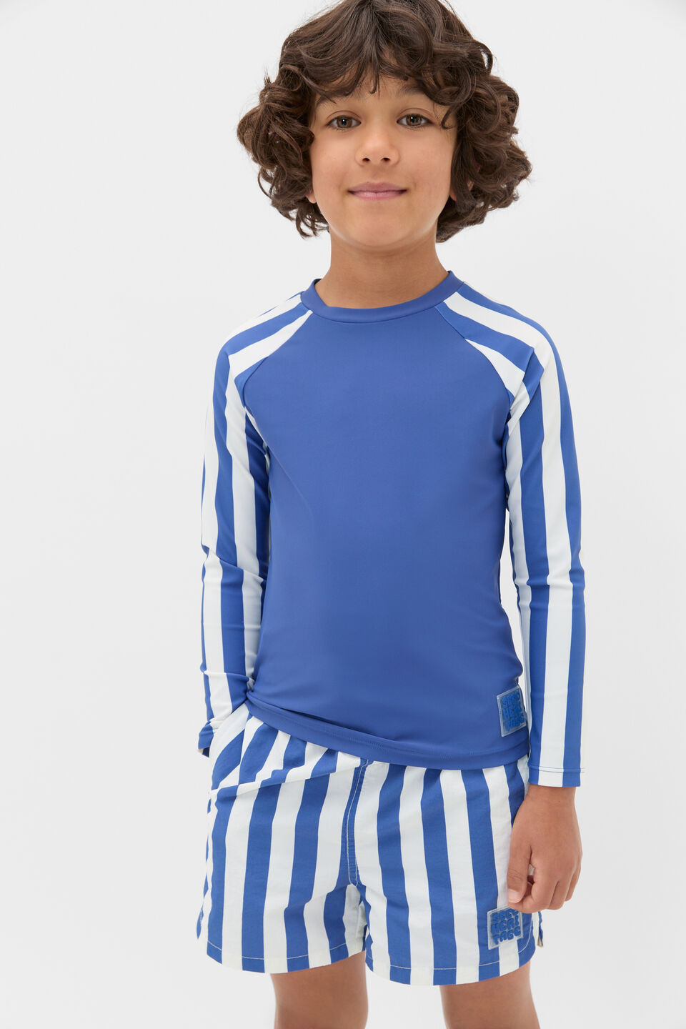 Stripe Rashvest  Retro Blue