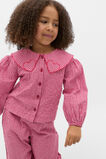Heart Collar Top  Dark Cherry  hi-res