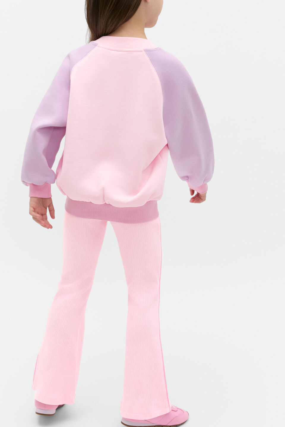 Colour Block Logo Sweat  Pink Lemonade