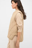 Quilted Boxy Vest  Sandstone  hi-res