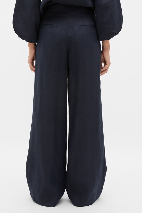 Core Linen Waisted Pant  Twilight Blue  hi-res