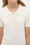 Polo Collar Knit Dress  Classic Cream  hi-res