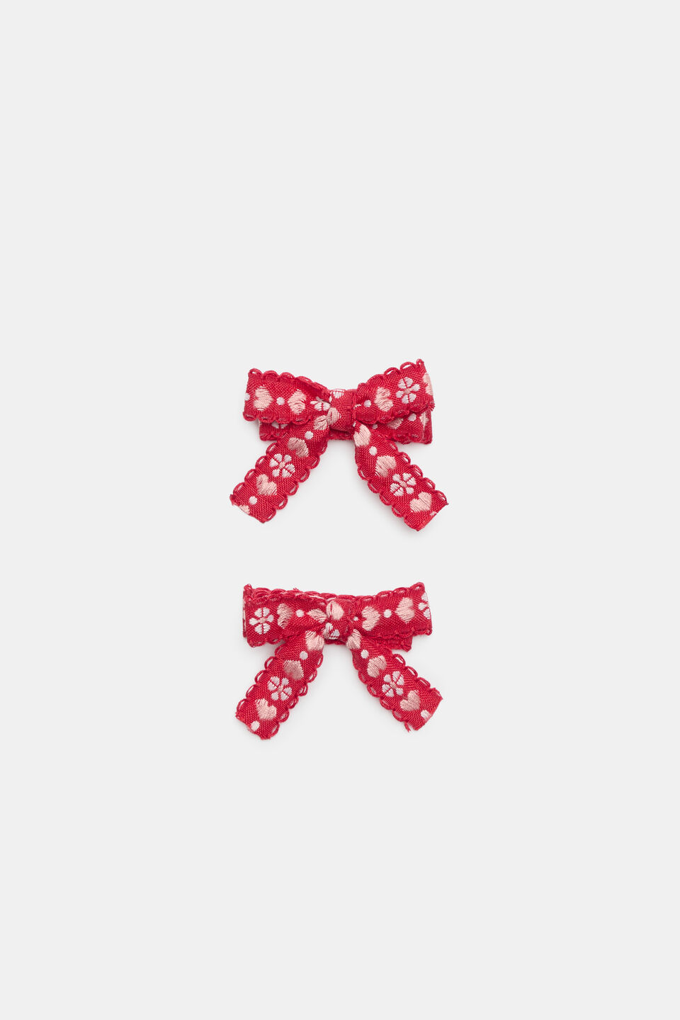 Folk Pattern Bow Duck Clips  Multi