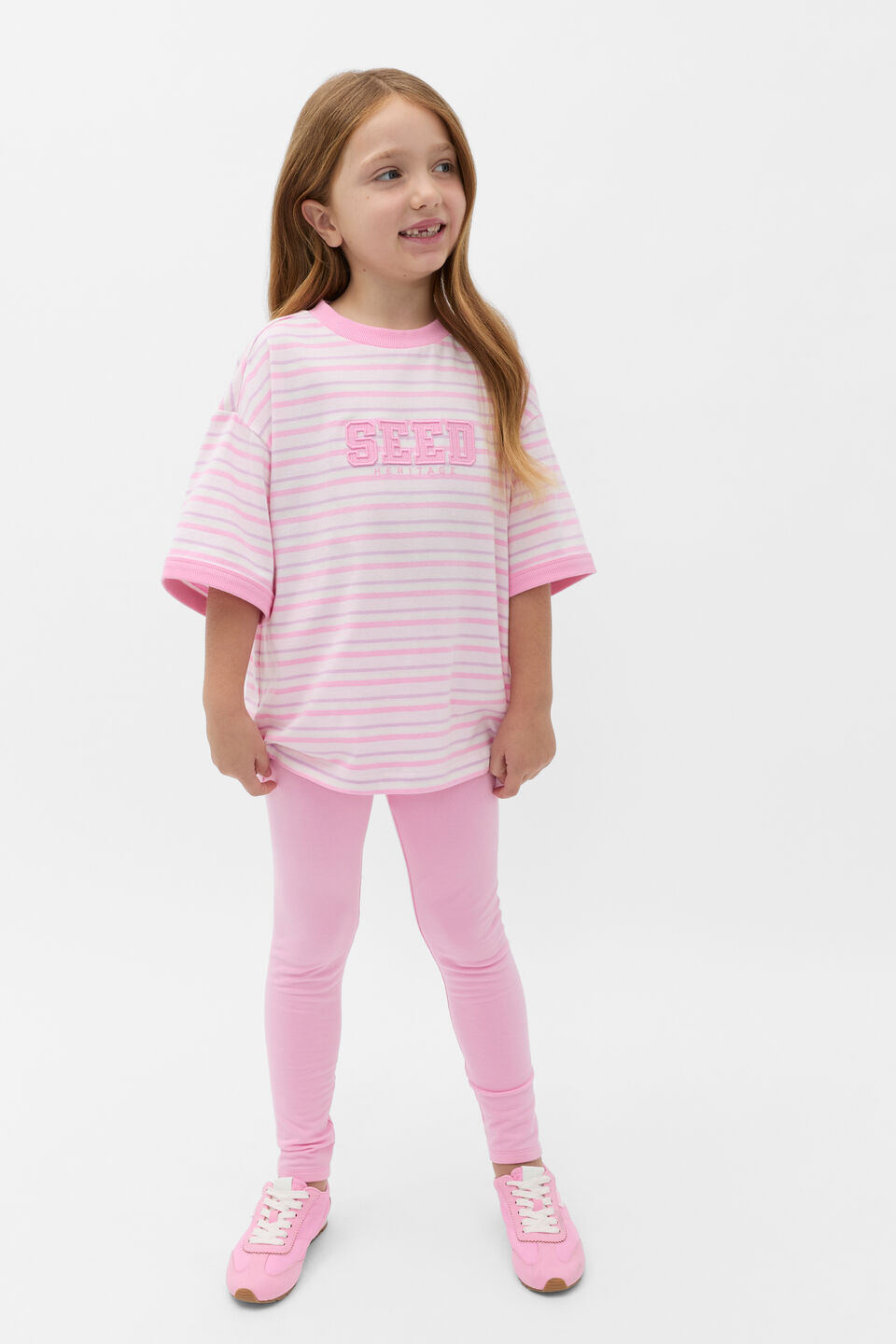 Stripe Logo Tee  Multi