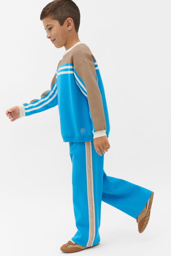 MD Retro Knit Sweater  Pacific Blue  hi-res