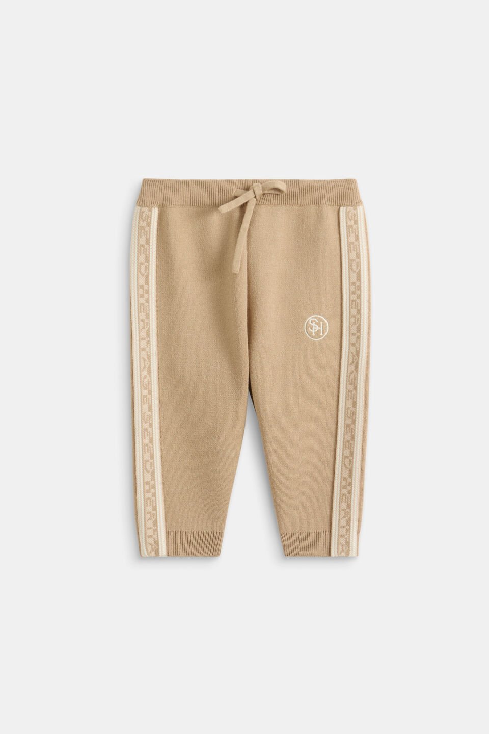 MD Side Stripe Knit Pant  Sandstone