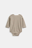 Logo Stripe Bodysuit  Cacao  hi-res