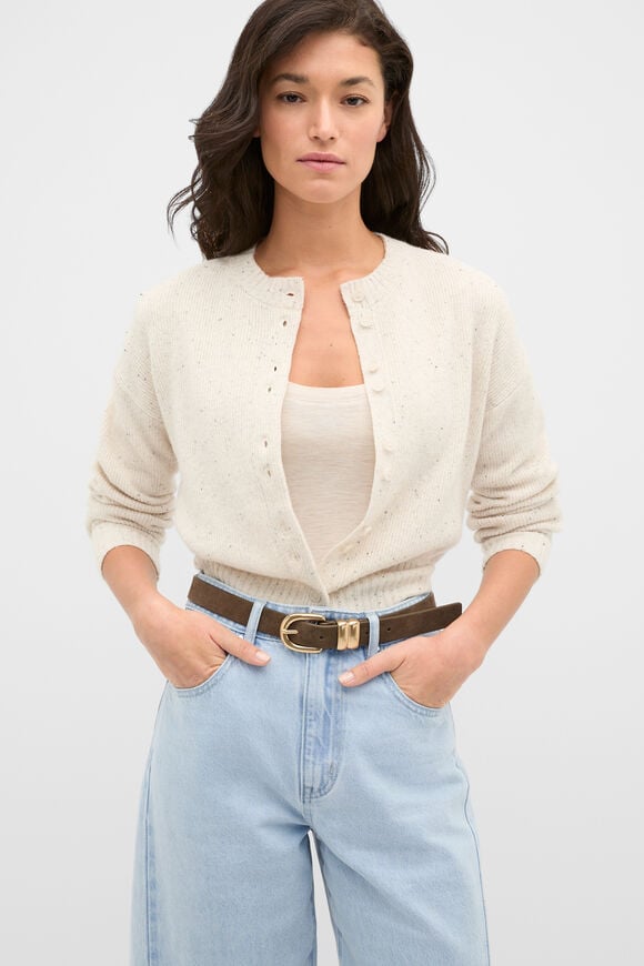 Billie Double Keeper Belt  Cocoa Suede  hi-res