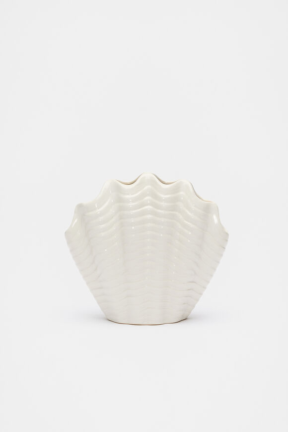 Shell Vase  Cloud Cream  hi-res