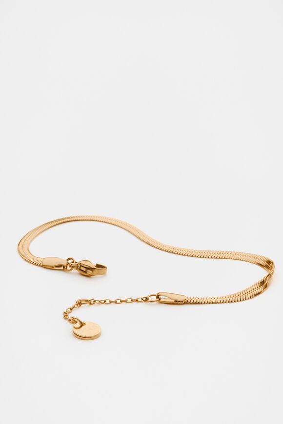 Waterproof Snake Chain Bracelet  Gold  hi-res