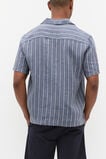 Stripe Linen Shirt  Storm Blue  hi-res