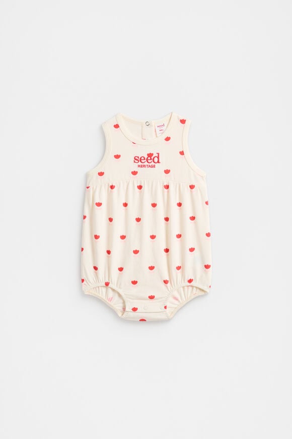 Flower Romper  Vintage Cream  hi-res