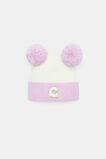 Mini Glitter Initial Beanie  C  hi-res