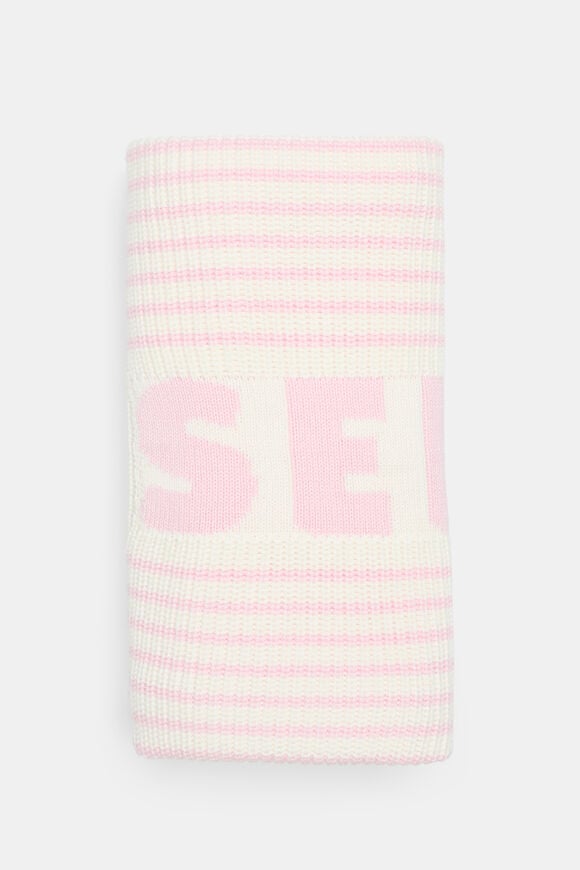 Logo Stripe Knit Blanket  Posie Stripe  hi-res