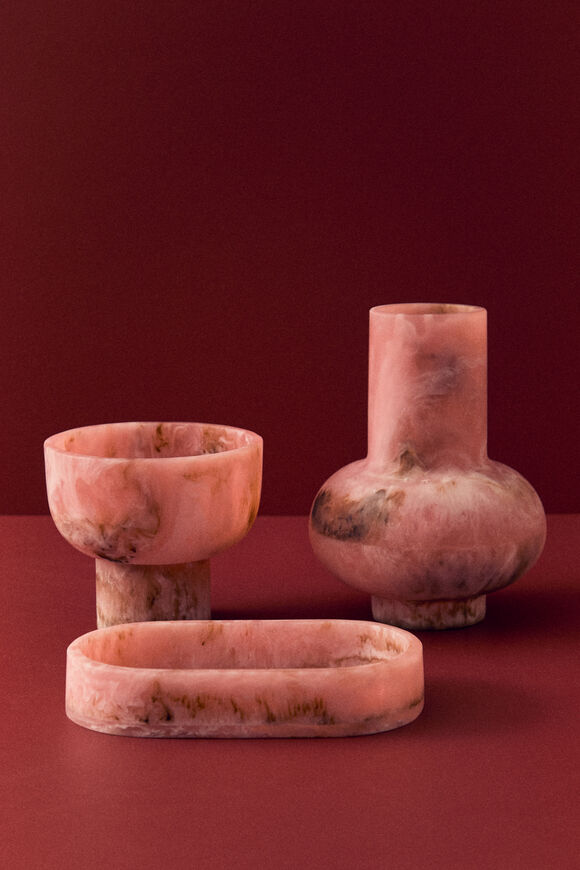 Vanneta Resin Footed Vessel  Blossom  hi-res