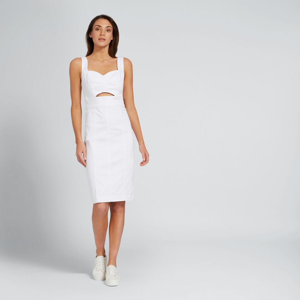 Peek-A-Boo Denim Dress  1